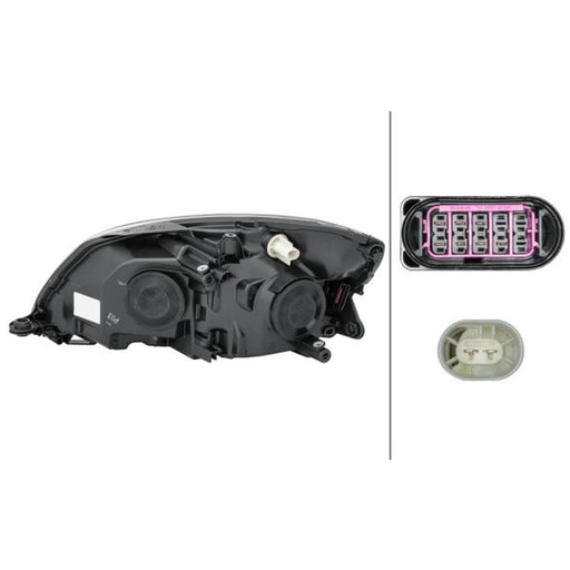 Hella Headlight Headlamp H7 Right 1EL 010 417-501