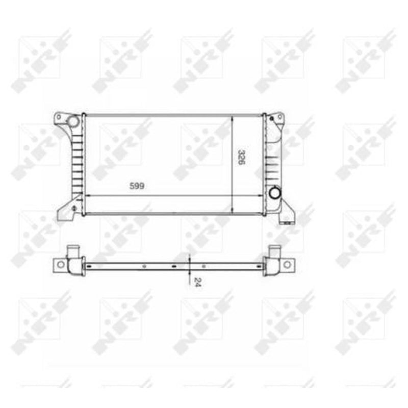 NRF Engine Radiator 516212