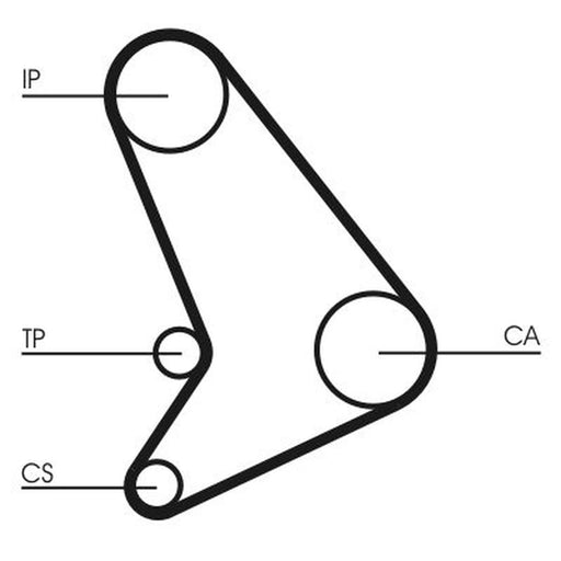 Continental CTAM Timing Belt Cambelt 130 Teeth CT1054