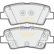 NAPA Rear Brake Pad Set NBP1688