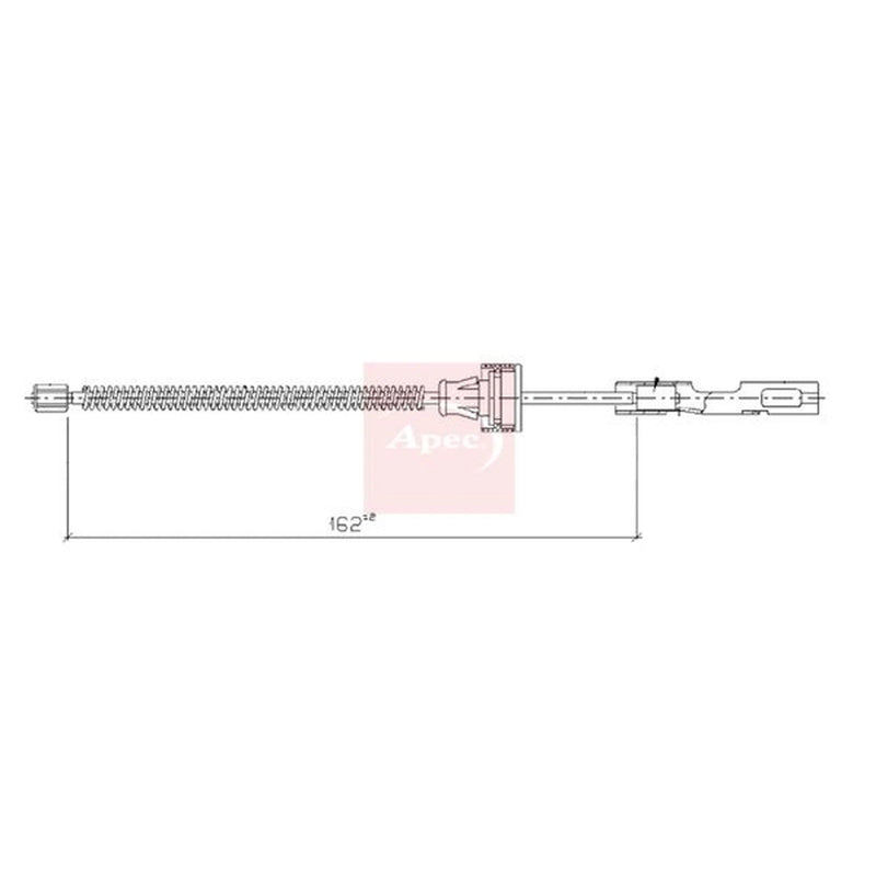 Apec Handbrake Cable Right Rear CAB1944
