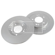 Borg & Beck 2 x Solid Rear Brake Discs BBD6365-x2