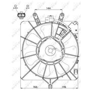 NRF Engine Cooling Fan 47512