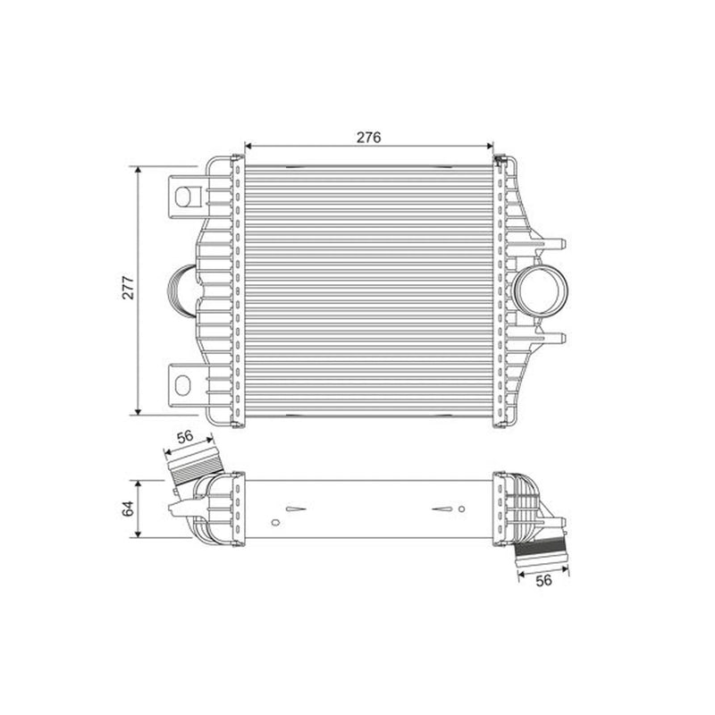 Valeo Intercooler (Charge Air Cooler) 818384