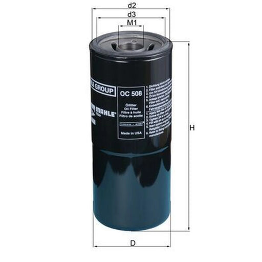 Mahle Engine Oil Filter OC 508