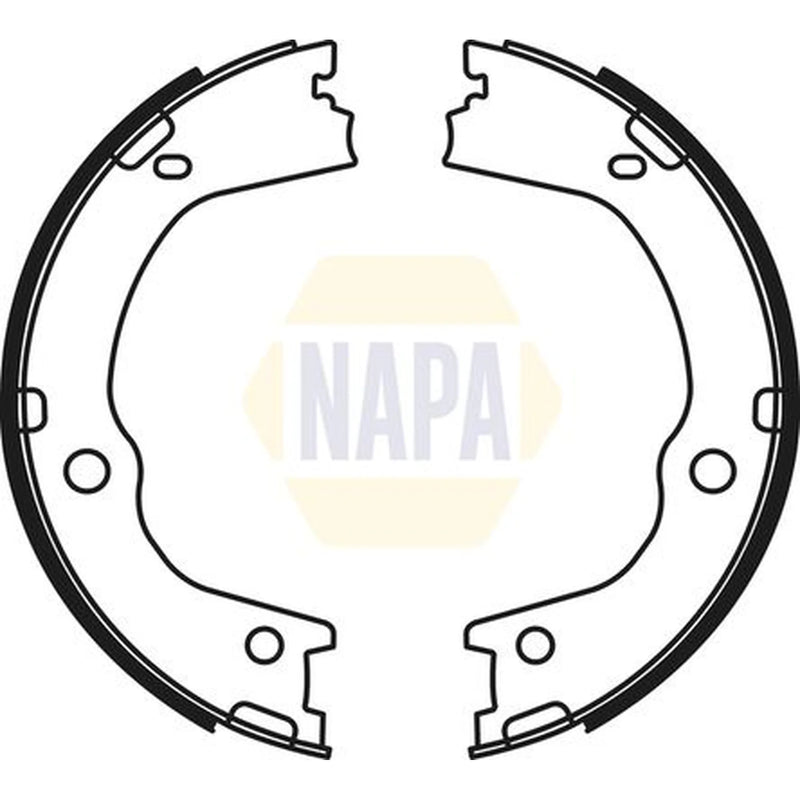 NAPA Parking Brake Shoe Set NBS5049