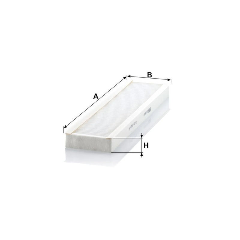 MANN-FILTER Cabin Air Filter (Pollen Filter) below the glove comp CU 4624
