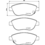 Mintex Front Brake Pad Set MDB3367
