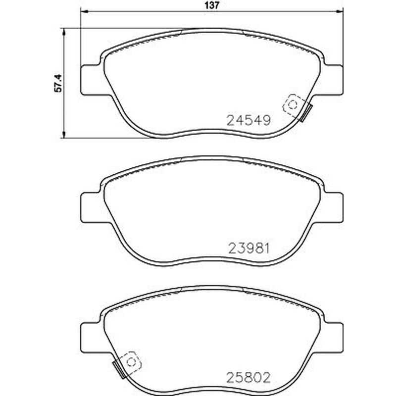 Mintex Front Brake Pad Set MDB3367