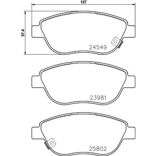 Mintex Front Brake Pad Set MDB3367
