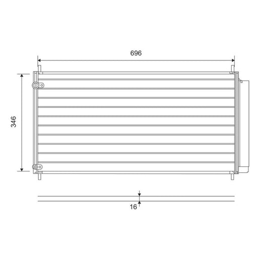 Valeo Air Conditioning Condenser 814205