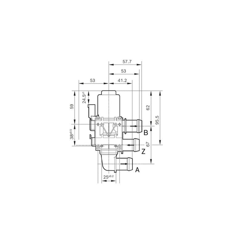 Bosch Coolant Control Valve Assembly 1 147 412 213