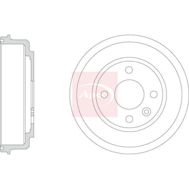 Apec Brake Drum Assembly Rear DRM9230