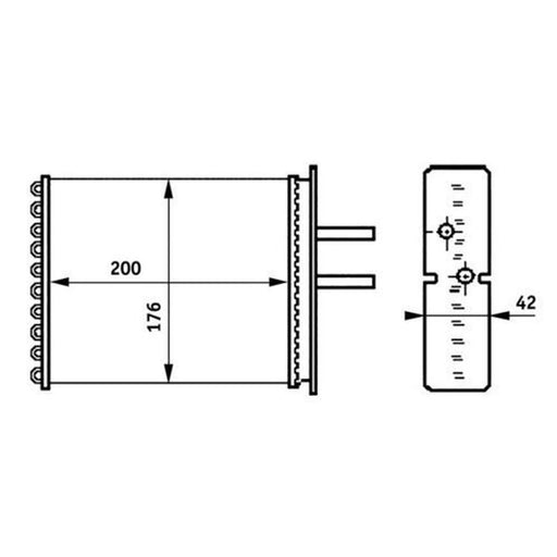 Mahle Heater Matrix Core Heat Exchanger AH 161 000S
