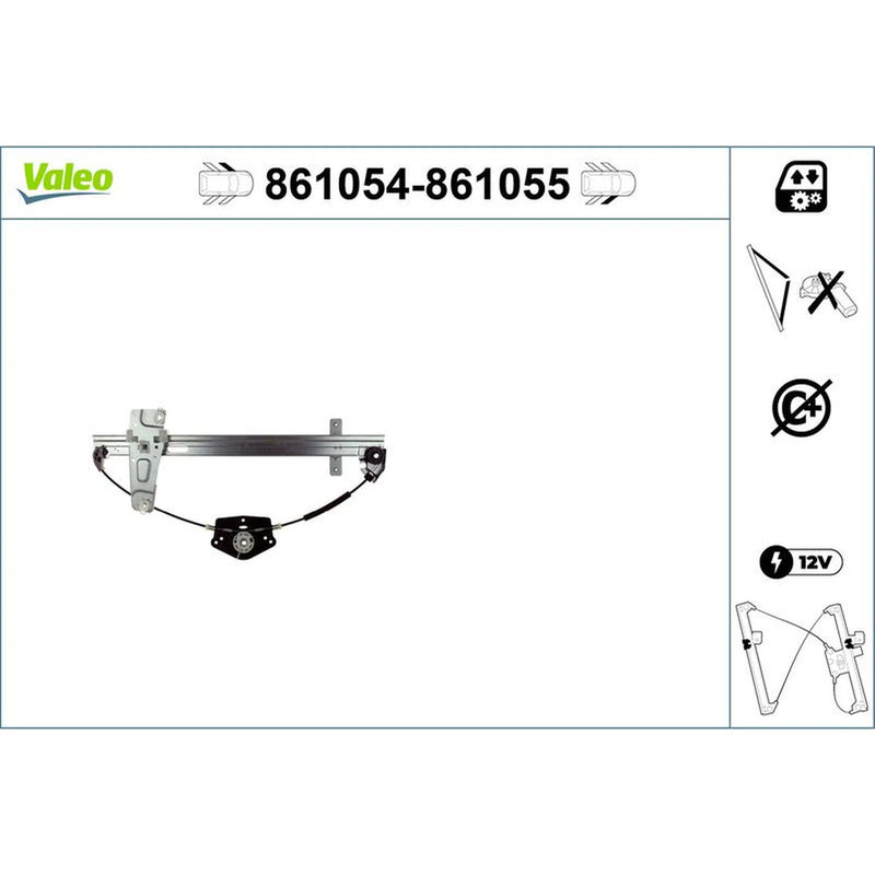 Valeo Electric Window Regulator Lifter Left Front 861054