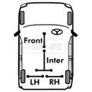 Borg & Beck Handbrake Cable Right Rear BKB1812