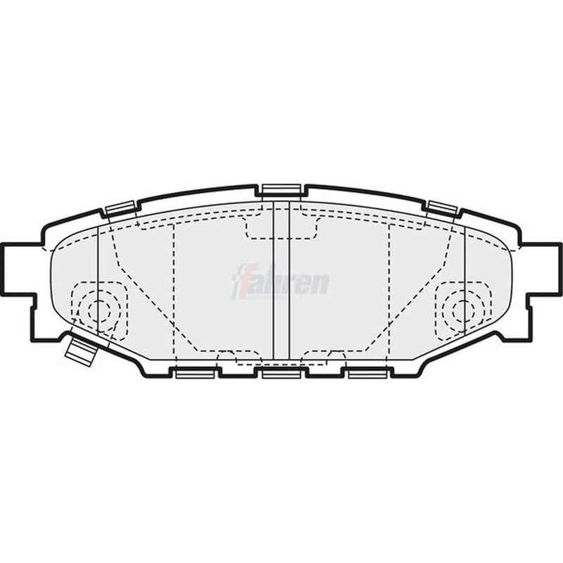 Fahren Rear Brake Pad Set fits Subaru Forester 2008-2013 2.0 2.5