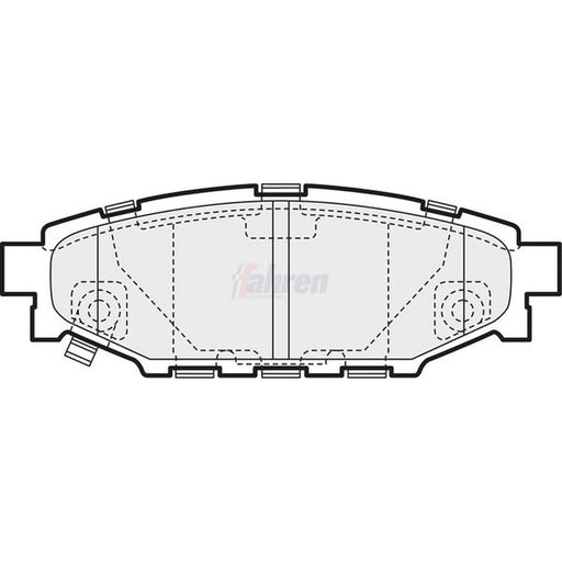 Fahren Rear Brake Pad Set FBP3203