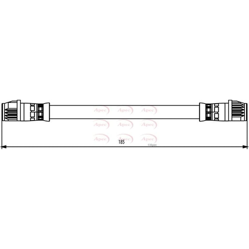 Apec Brake Hydraulic Hose Line inner HOS3849
