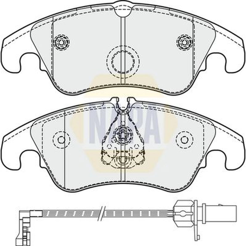 NAPA Front Brake Pad Set NBP1604