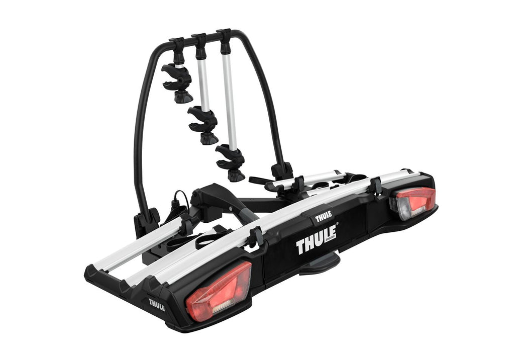 Thule VeloSpace XT three-bike platform towbar bike rack black/aluminium Towbar bike rack - Thule - Van Life Living