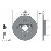 Textar 2 x Solid Rear Brake Discs 92239003-x2