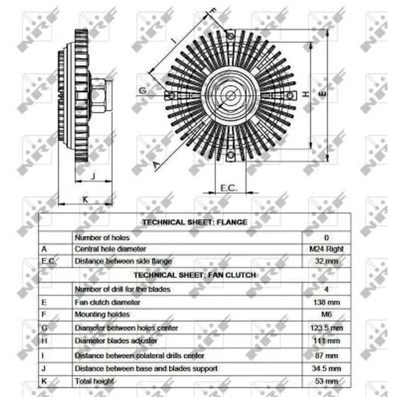 NRF Radiator Fan Clutch 49520