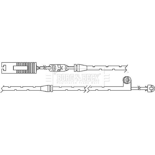 Borg & Beck Brake Pad Wear Sensor Front BWL3023