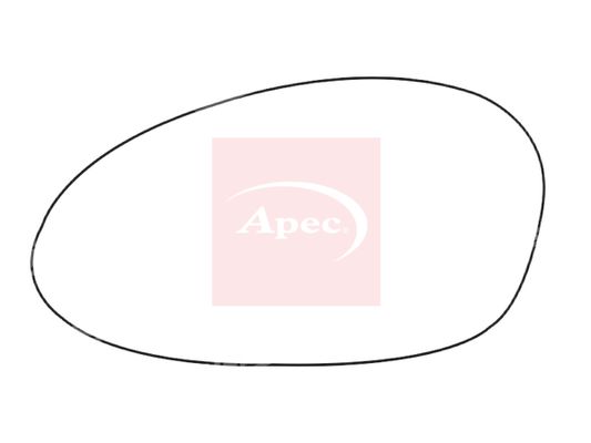 Apec Red Exterior Wing Mirror Glass AMS2102A