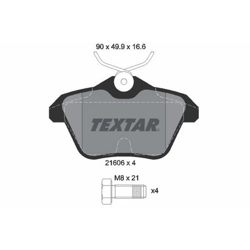 Textar Rear Brake Pad Set 2160601