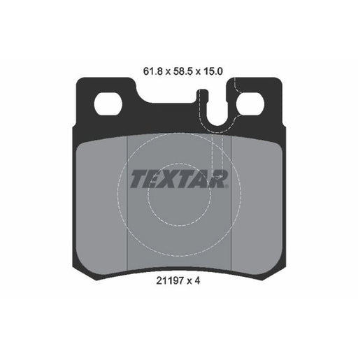 Textar Rear Brake Pad Set 2119701