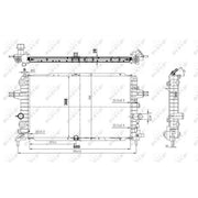 NRF Engine Radiator 50143