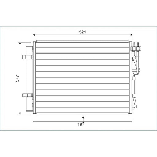 Valeo Air Conditioning Condenser 822624