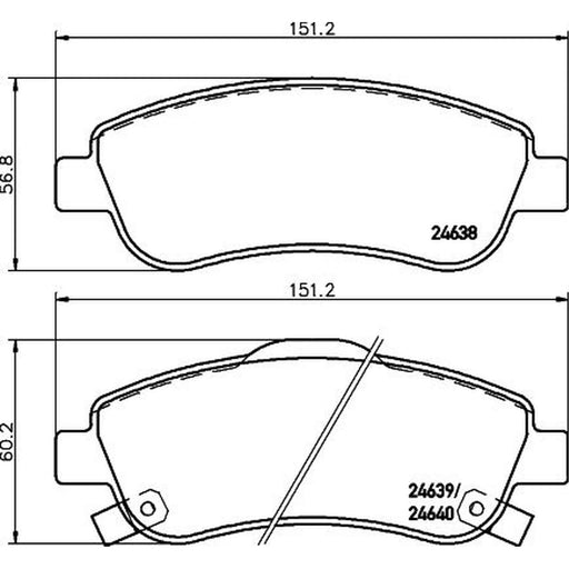 Mintex Front Brake Pad Set MDB2939