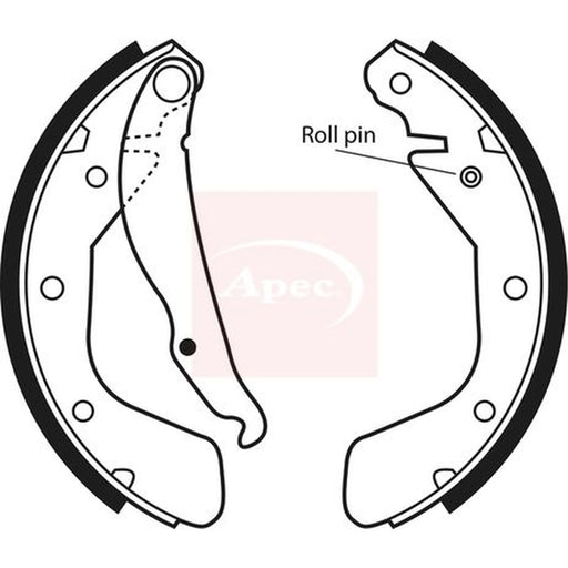 Apec Brake Shoe Set Axle Kit SHU492