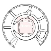 Apec Brake Disc Splash Guard Rear Left ASG1024