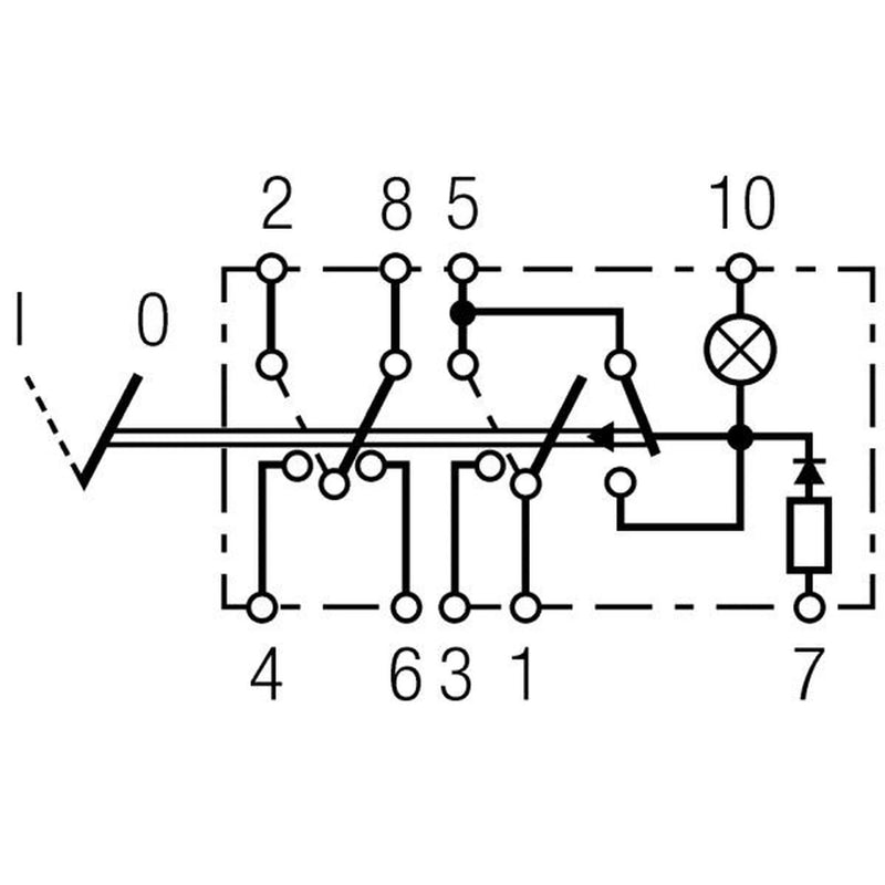 Hella Hazard Warning Light Switch 9 Connectors 6HH 004 570-481