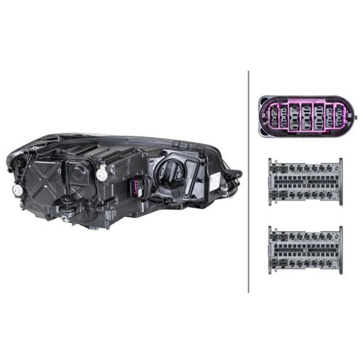 Hella Headlight Headlamp LED Left 1ZX 013 924-411