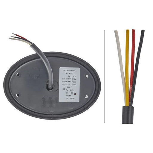 Hella Tail Light / Lamp LED Right 2SD 343 390-011
