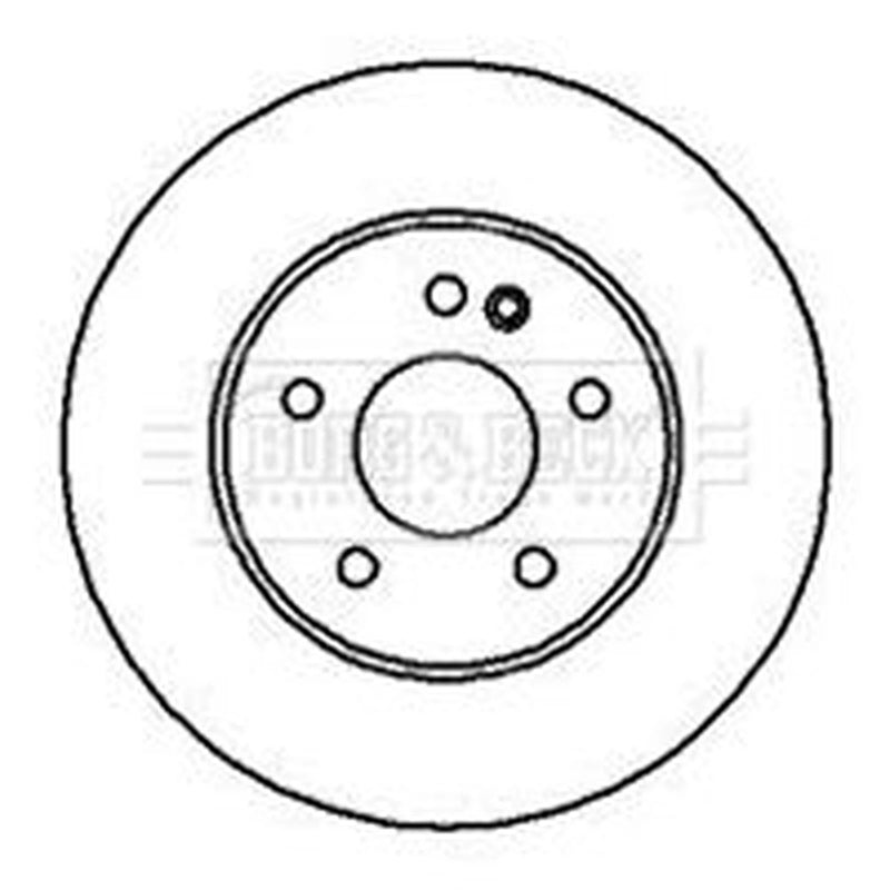 Borg & Beck 2 x Vented Front Brake Discs BBD4140