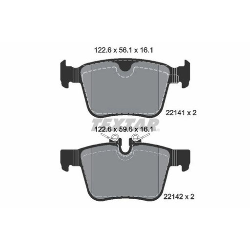Textar Rear Brake Pad Set 2214101