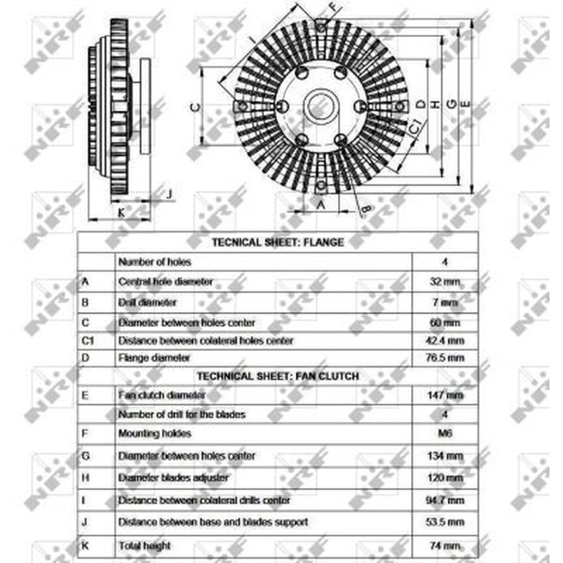 NRF Radiator Fan Clutch 49556