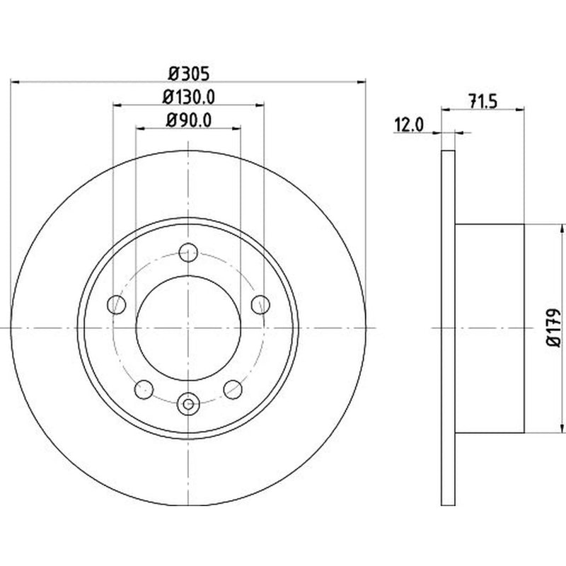 Mintex Lcv Van Kits solid 305mm MVK0049
