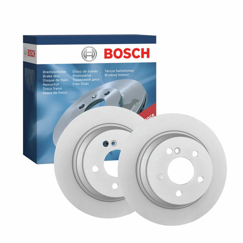 Bosch 2 x Solid Rear Brake Discs 0986479041-x2