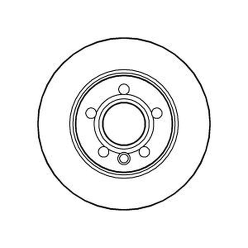 Abtex 2 x Solid Rear Brake Discs BD830S-x2