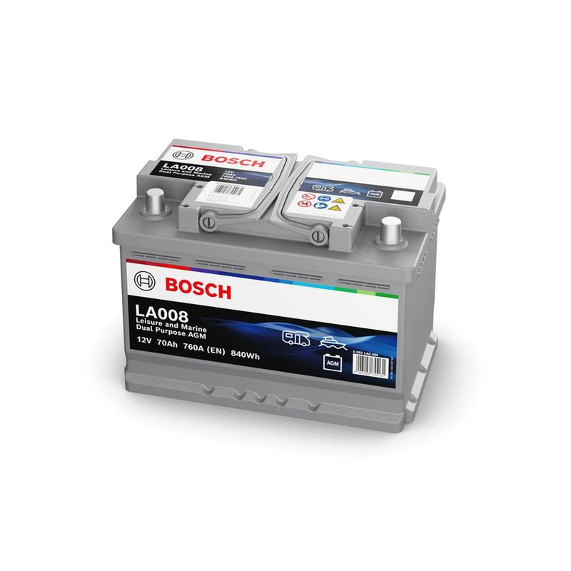 Bosch Batteries LA008 Bosch LA - AGM Battery 0 092 LA0 080 OE VYC1510655AA 80T32