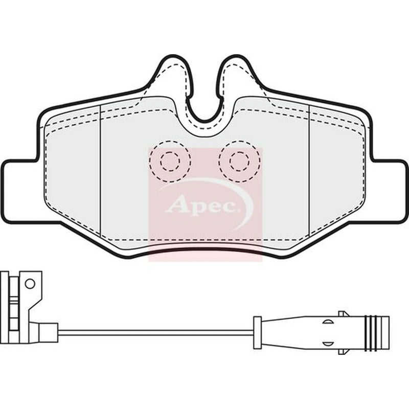 Apec Rear Brake Pad Set PAD1436