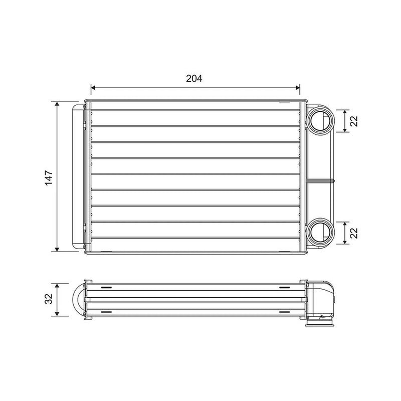 Valeo Heater Matrix Core Heat Exchanger 811516