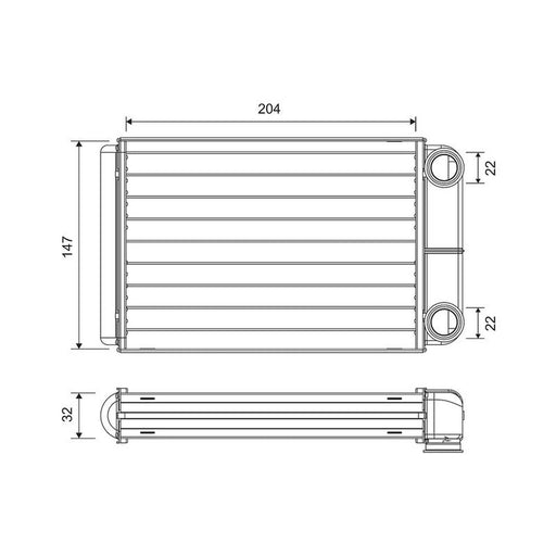 Valeo Heater Matrix Core Heat Exchanger 811516