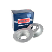 Borg & Beck 2 x Solid Rear Brake Discs BBD4699-x2